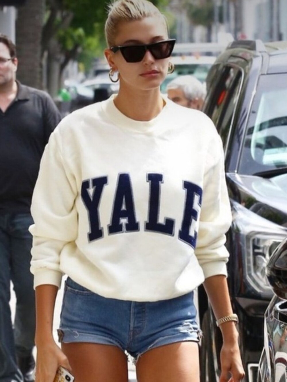 Zara Cream Yale Logo Sweatshirt Collegiate Athleisure Loungewear Dorm College L